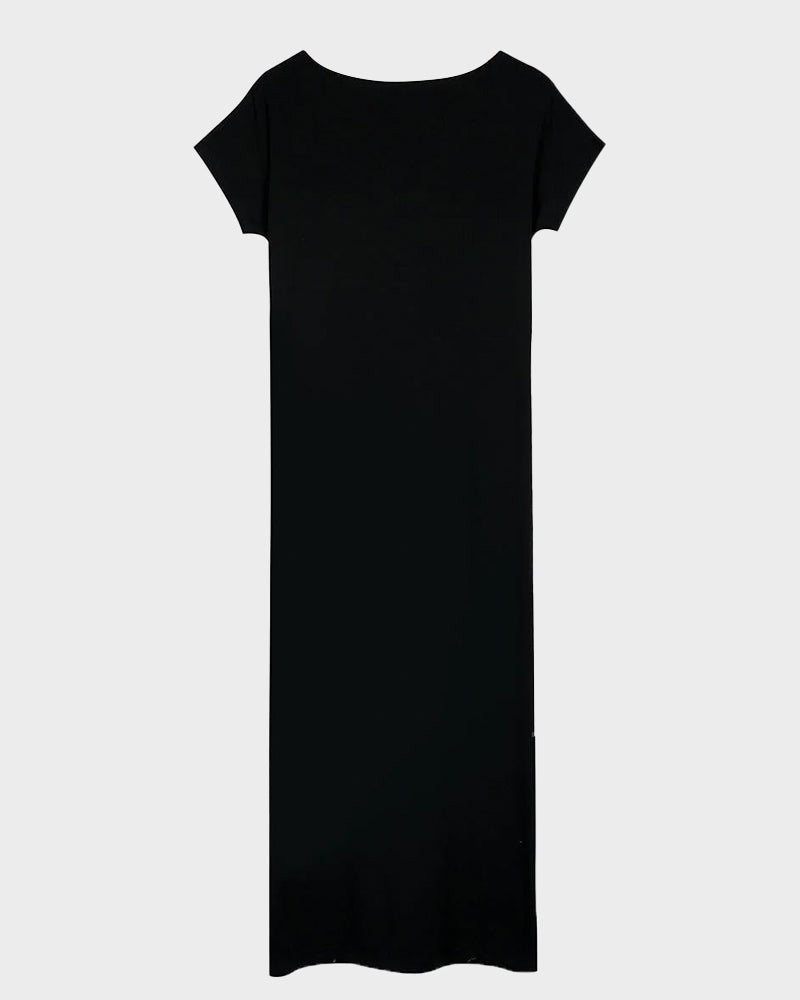 Off-Shoulder Batwing Sleeve Maxi Lounge Dress
